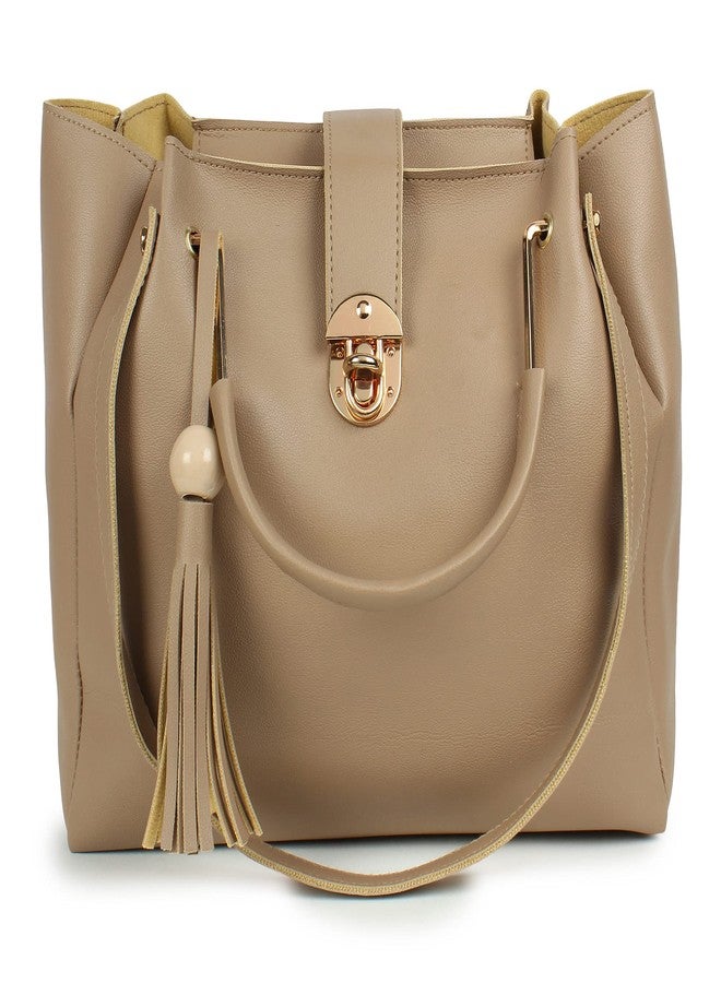 Daniel Clark مجموعة حقائب يد أنيقة من دانيال كلارك للنساء (مجموعة من 3 قطع) (بيج) - Image 2